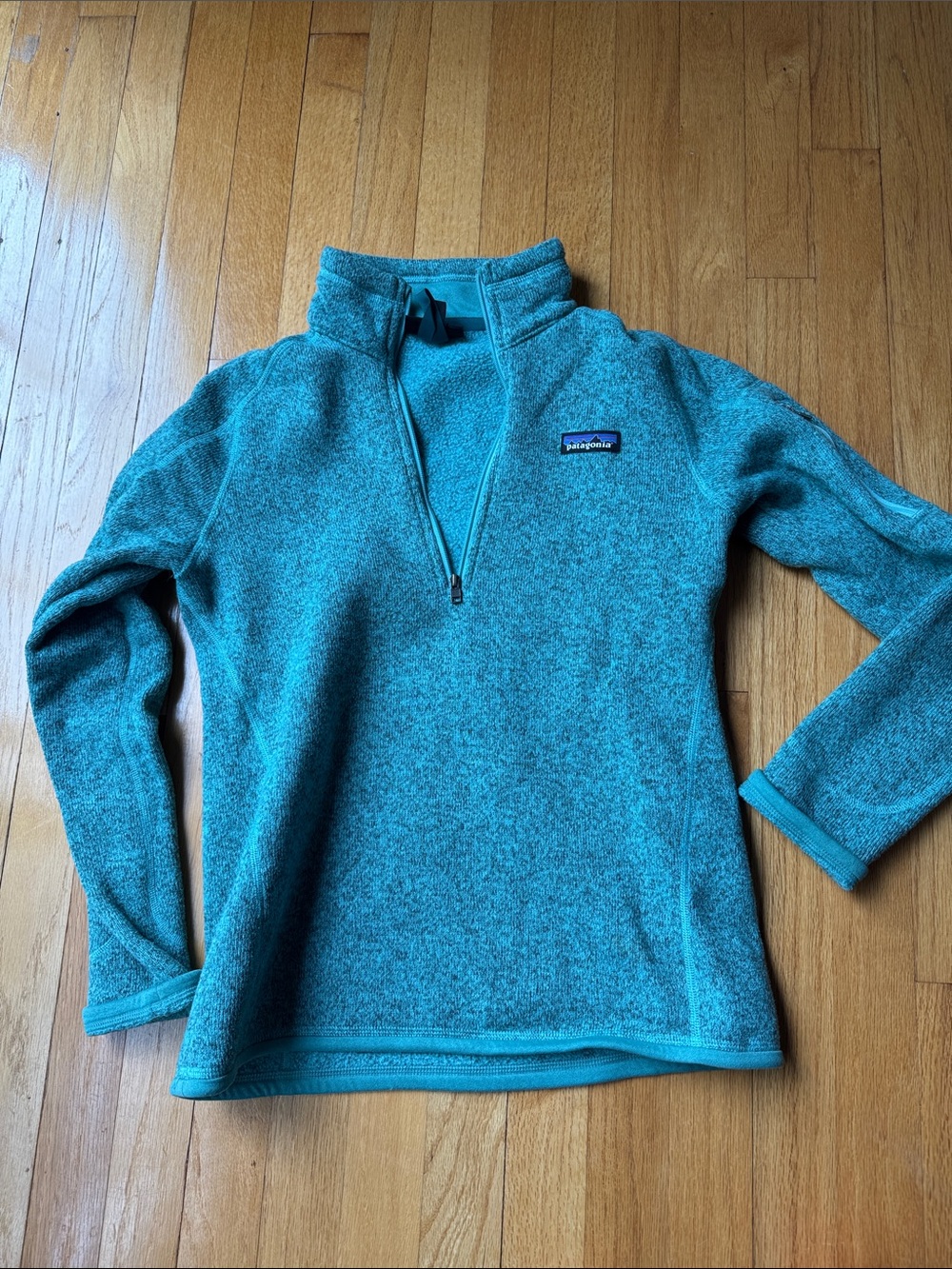 Patagonia better sweater quarter zip Teal Heather Quarter-Zip Fleece